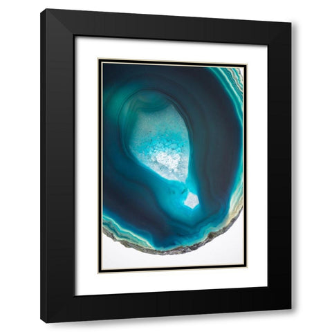 Geode Close Up 2 Black Modern Wood Framed Art Print with Double Matting by Urquhart, Elizabeth
