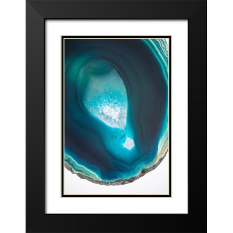 Geode Close Up 2 Black Modern Wood Framed Art Print with Double Matting by Urquhart, Elizabeth
