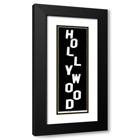 Hollywood Vert Black Modern Wood Framed Art Print with Double Matting by Gibbons, Lauren