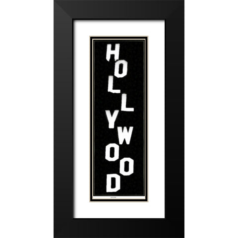 Hollywood Vert Black Modern Wood Framed Art Print with Double Matting by Gibbons, Lauren
