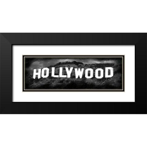 Hollywood Hill Black Modern Wood Framed Art Print with Double Matting by Gibbons, Lauren