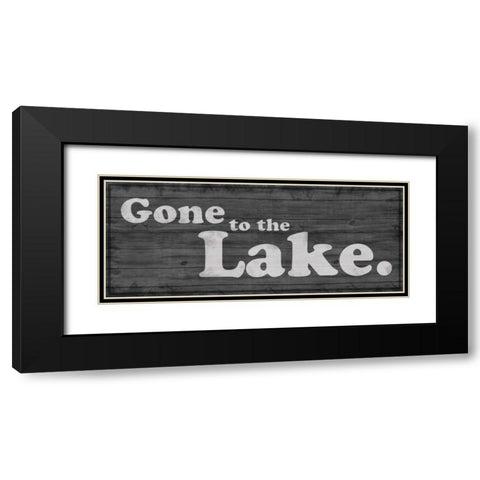 Gone to Lake 1 Black Modern Wood Framed Art Print with Double Matting by Gibbons, Lauren