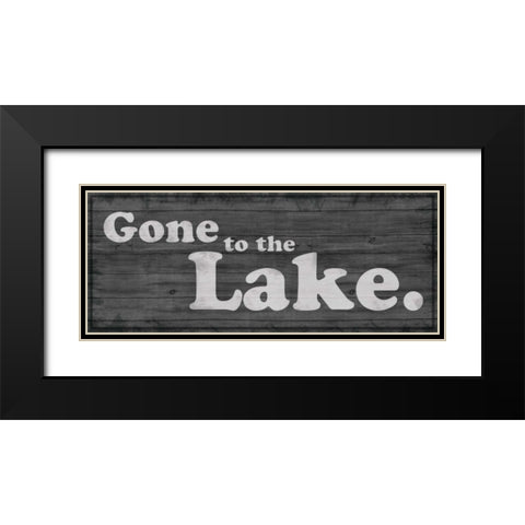 Gone to Lake 1 Black Modern Wood Framed Art Print with Double Matting by Gibbons, Lauren