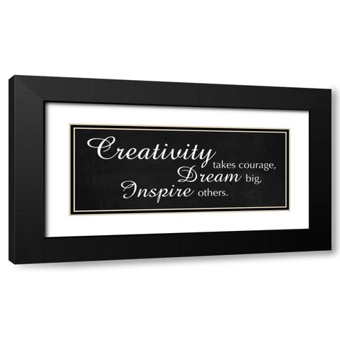 Creativity Black Modern Wood Framed Art Print with Double Matting by Gibbons, Lauren