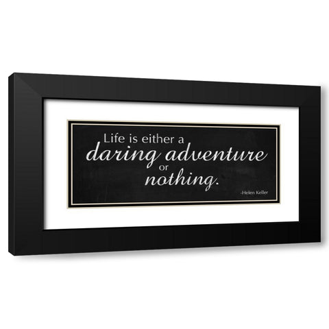 Daring Adventure Black Modern Wood Framed Art Print with Double Matting by Gibbons, Lauren