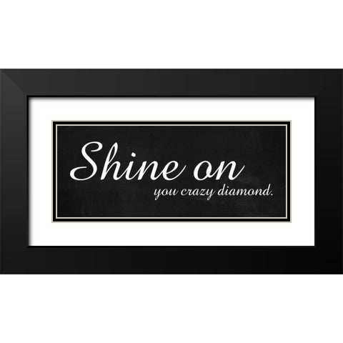 Shine On Black Modern Wood Framed Art Print with Double Matting by Gibbons, Lauren