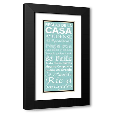 Spanish House Black Modern Wood Framed Art Print with Double Matting by Gibbons, Lauren