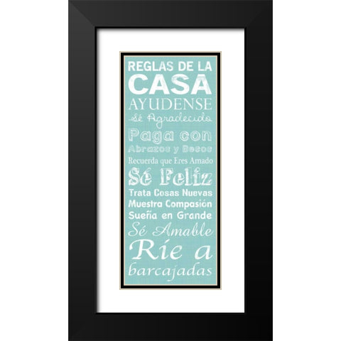Spanish House Black Modern Wood Framed Art Print with Double Matting by Gibbons, Lauren