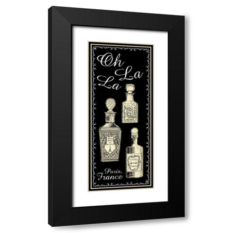 Perfume 1 Black Modern Wood Framed Art Print with Double Matting by Gibbons, Lauren