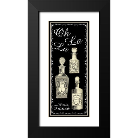 Perfume 1 Black Modern Wood Framed Art Print with Double Matting by Gibbons, Lauren