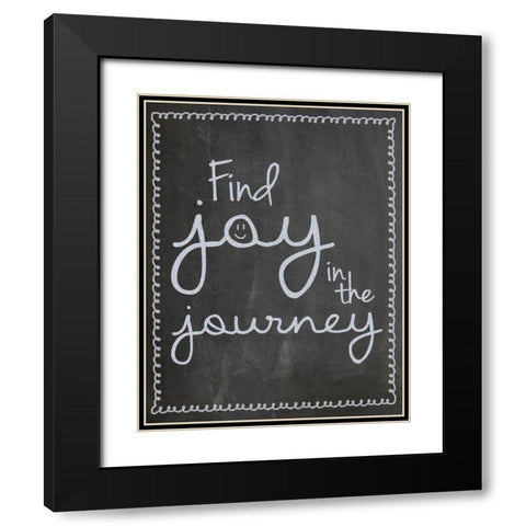 FJJ Smile Black Modern Wood Framed Art Print with Double Matting by Gibbons, Lauren