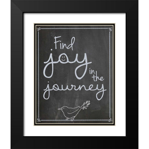FJJ Sparrow Black Modern Wood Framed Art Print with Double Matting by Gibbons, Lauren