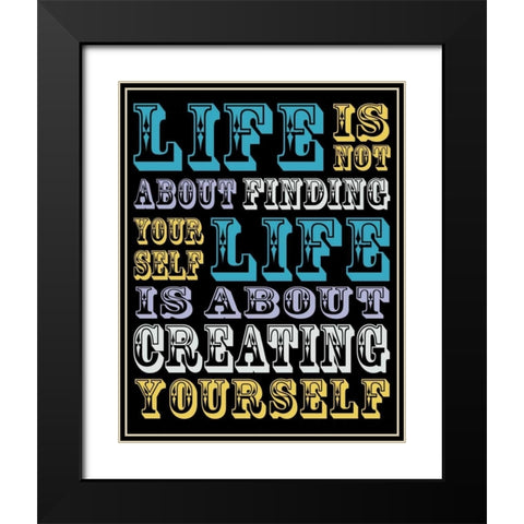 Creating Yourself Black Modern Wood Framed Art Print with Double Matting by Gibbons, Lauren