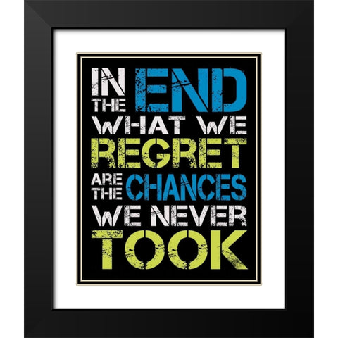 In The End Black Modern Wood Framed Art Print with Double Matting by Gibbons, Lauren