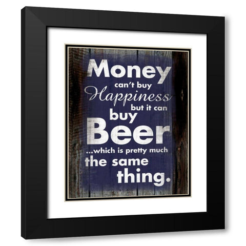 Money Beer B Black Modern Wood Framed Art Print with Double Matting by Gibbons, Lauren