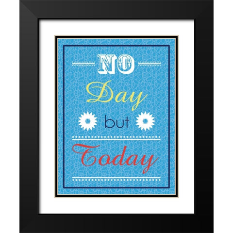 No Day Black Modern Wood Framed Art Print with Double Matting by Gibbons, Lauren