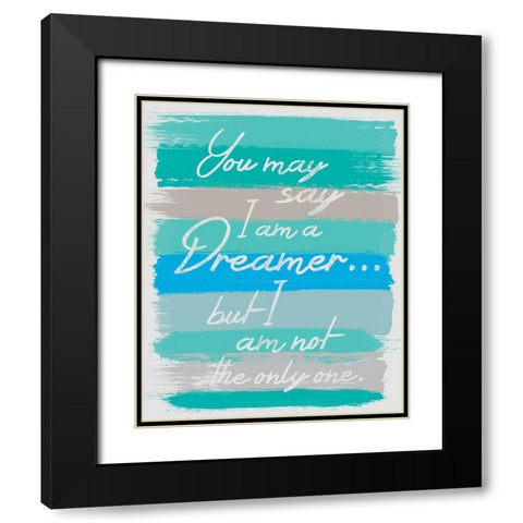 Dreamer Black Modern Wood Framed Art Print with Double Matting by Gibbons, Lauren