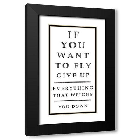 Industrial Fly Black Modern Wood Framed Art Print with Double Matting by Gibbons, Lauren