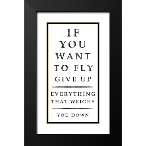 Industrial Fly Black Modern Wood Framed Art Print with Double Matting by Gibbons, Lauren