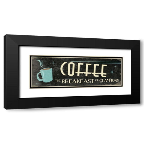 Coffee Black Modern Wood Framed Art Print with Double Matting by Grey, Jace