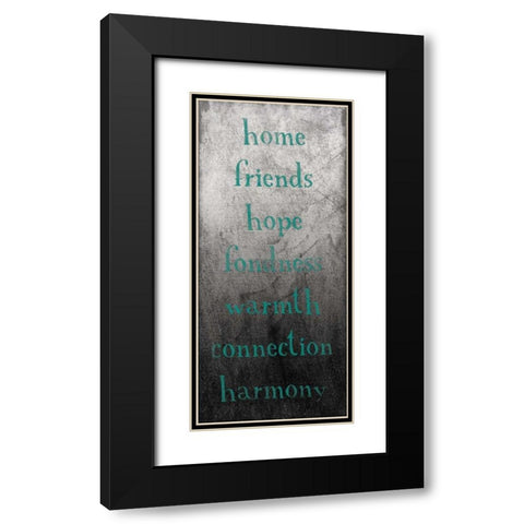 TYPE Black Modern Wood Framed Art Print with Double Matting by Grey, Jace