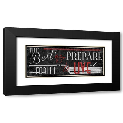 Type Black Black Modern Wood Framed Art Print with Double Matting by Grey, Jace