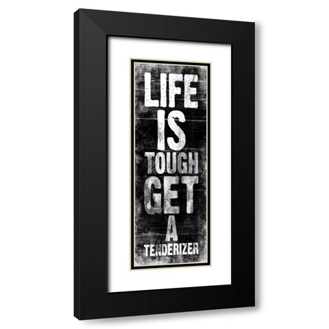 Tenderizer Black Modern Wood Framed Art Print with Double Matting by Grey, Jace