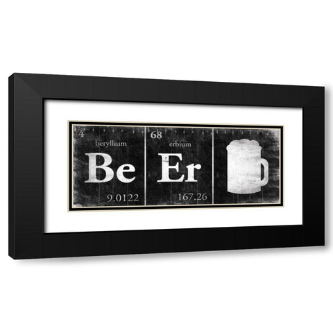 BeEr Black Modern Wood Framed Art Print with Double Matting by Grey, Jace