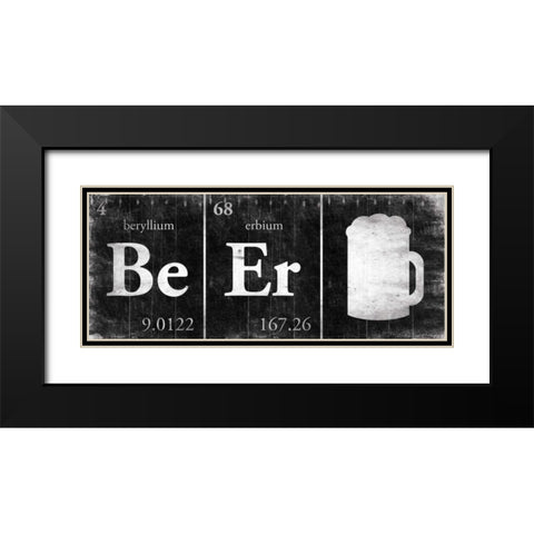 BeEr Black Modern Wood Framed Art Print with Double Matting by Grey, Jace