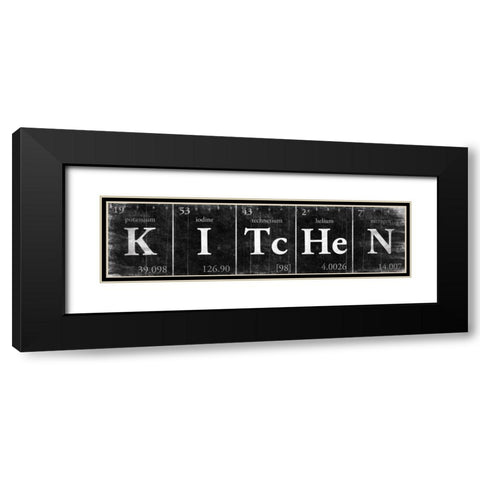 KITcHeN Black Modern Wood Framed Art Print with Double Matting by Grey, Jace
