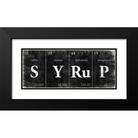SYRuP Black Modern Wood Framed Art Print with Double Matting by Grey, Jace