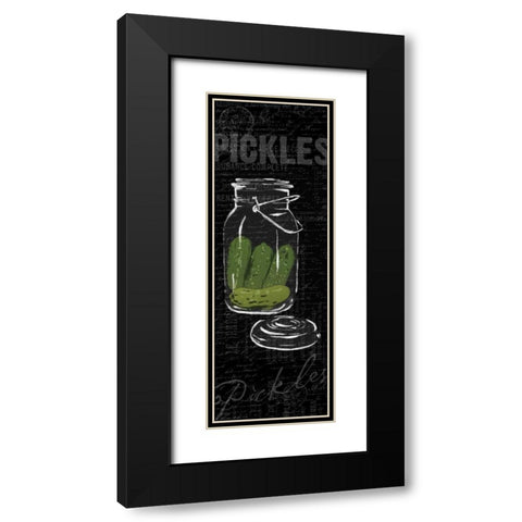 Pickles Black Modern Wood Framed Art Print with Double Matting by Grey, Jace