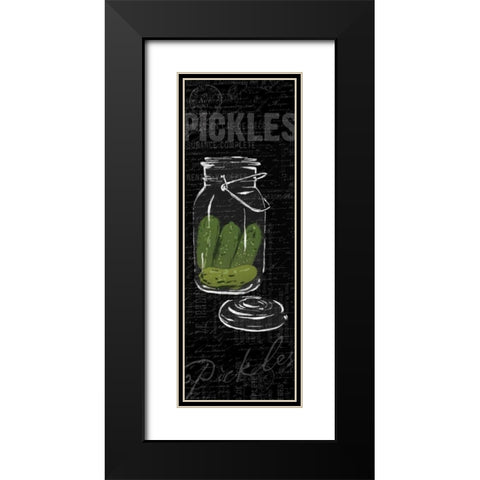 Pickles Black Modern Wood Framed Art Print with Double Matting by Grey, Jace