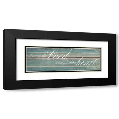 Lord heart Black Modern Wood Framed Art Print with Double Matting by Grey, Jace