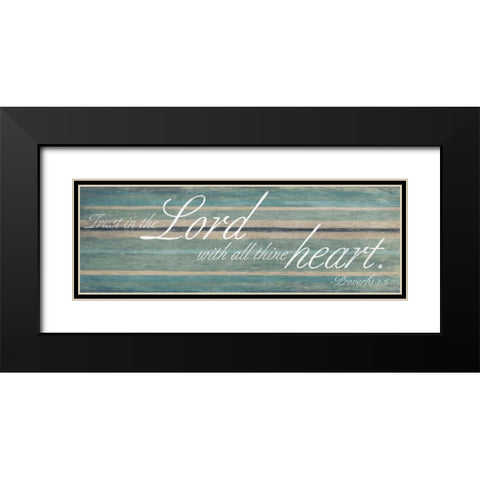 Lord heart Black Modern Wood Framed Art Print with Double Matting by Grey, Jace