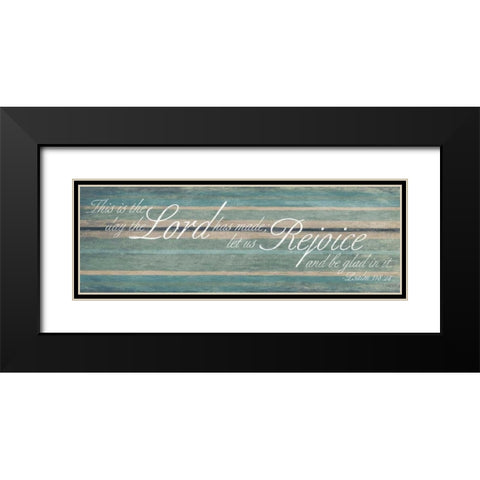 Lord rejoice Black Modern Wood Framed Art Print with Double Matting by Grey, Jace