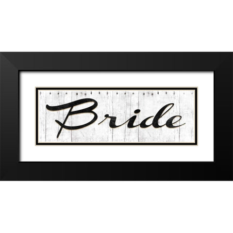 Bride Black Modern Wood Framed Art Print with Double Matting by Grey, Jace