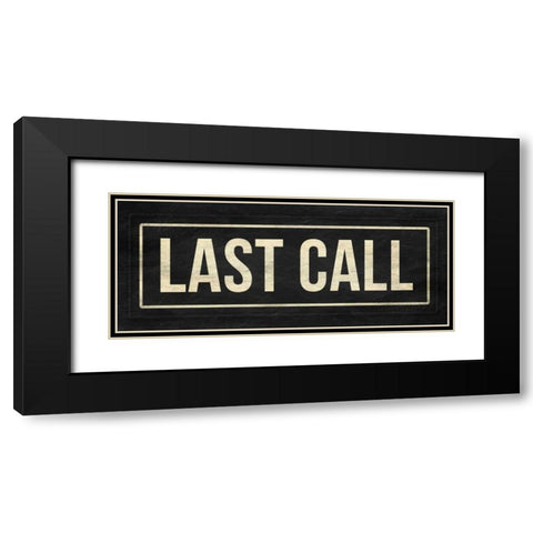 Last call Black Modern Wood Framed Art Print with Double Matting by Grey, Jace