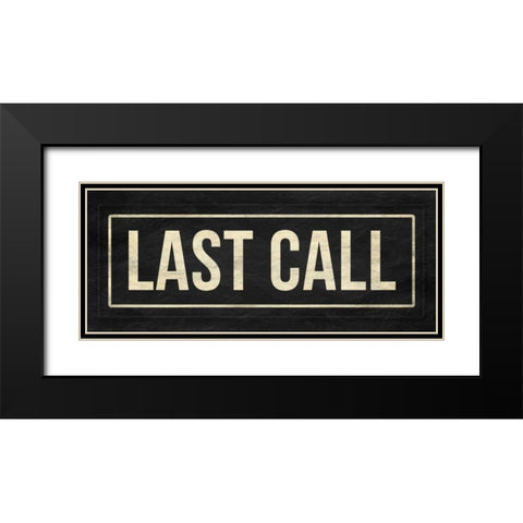 Last call Black Modern Wood Framed Art Print with Double Matting by Grey, Jace