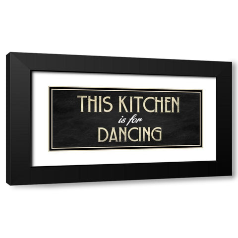 Kitchen Black Modern Wood Framed Art Print with Double Matting by Grey, Jace