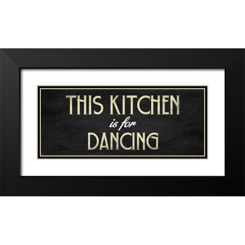 Kitchen Black Modern Wood Framed Art Print with Double Matting by Grey, Jace