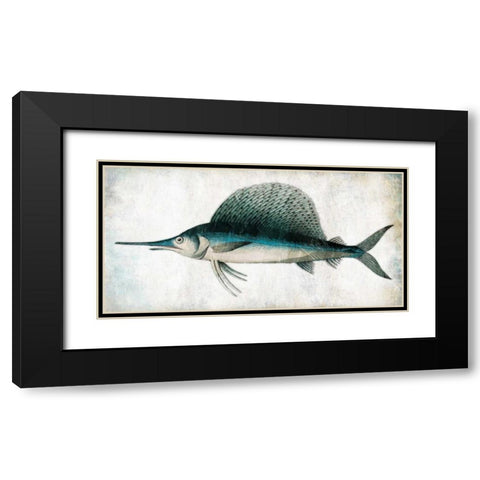Swordfish Black Modern Wood Framed Art Print with Double Matting by Grey, Jace