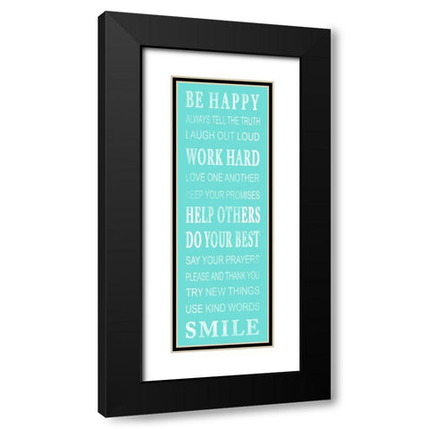 Work Hard Black Modern Wood Framed Art Print with Double Matting by Grey, Jace