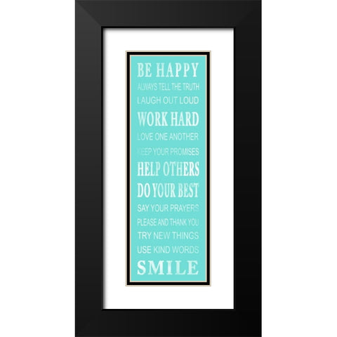 Work Hard Black Modern Wood Framed Art Print with Double Matting by Grey, Jace