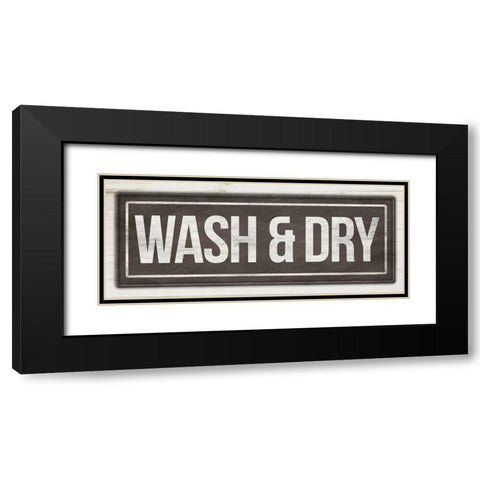 Wash And Dry Black Modern Wood Framed Art Print with Double Matting by Grey, Jace