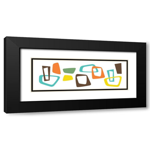 Pattern Pop Black Modern Wood Framed Art Print with Double Matting by Grey, Jace