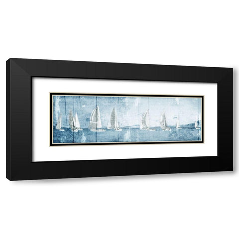 Boating March Black Modern Wood Framed Art Print with Double Matting by Grey, Jace