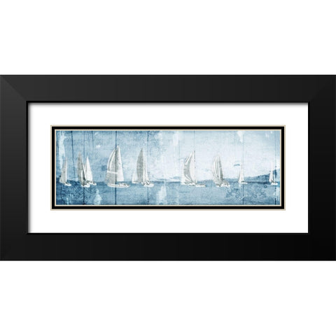 Boating March Black Modern Wood Framed Art Print with Double Matting by Grey, Jace