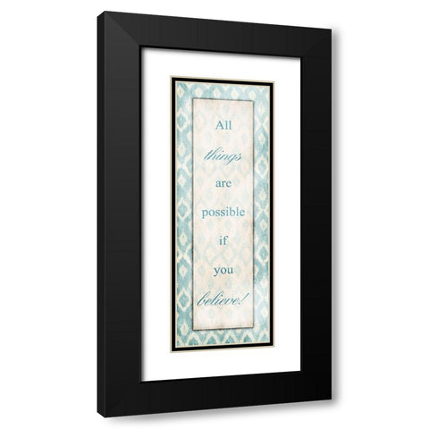 All Things Black Modern Wood Framed Art Print with Double Matting by Grey, Jace