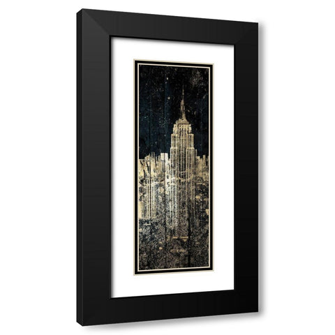 The Golden City Black Modern Wood Framed Art Print with Double Matting by Grey, Jace